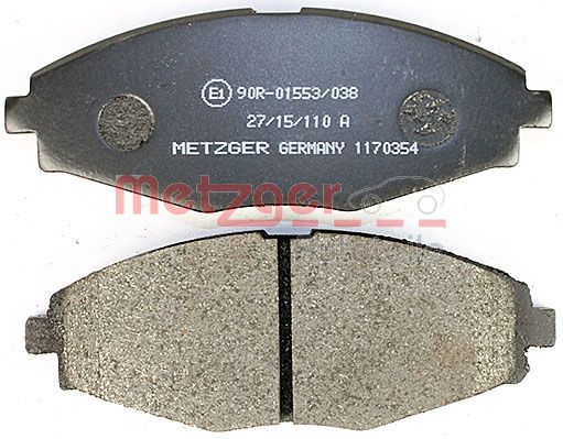 METZGER 1170354 Bremsbelagsatz, Scheibenbremse